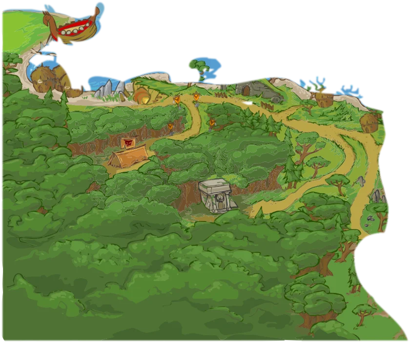 Wolf's End on the Dungeon Blitz world map