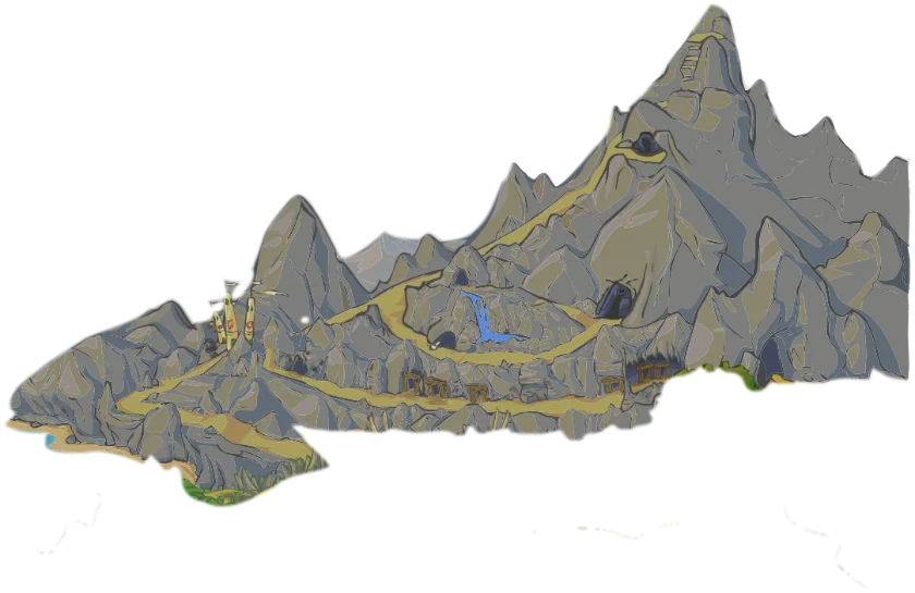 Stormshard Mountains on the Dungeon Blitz world map