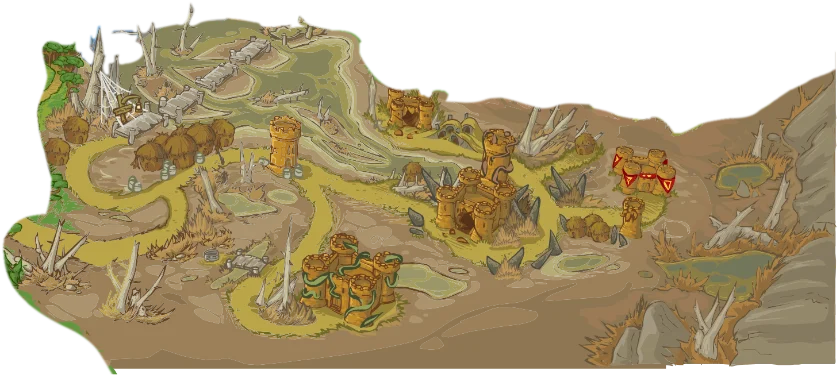 Black Rose Mire on the Dungeon Blitz world map